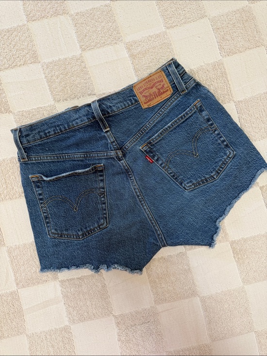 Levi's Pants - Levi's Blue Denim Raw-Hem Cutoff Shorts 27